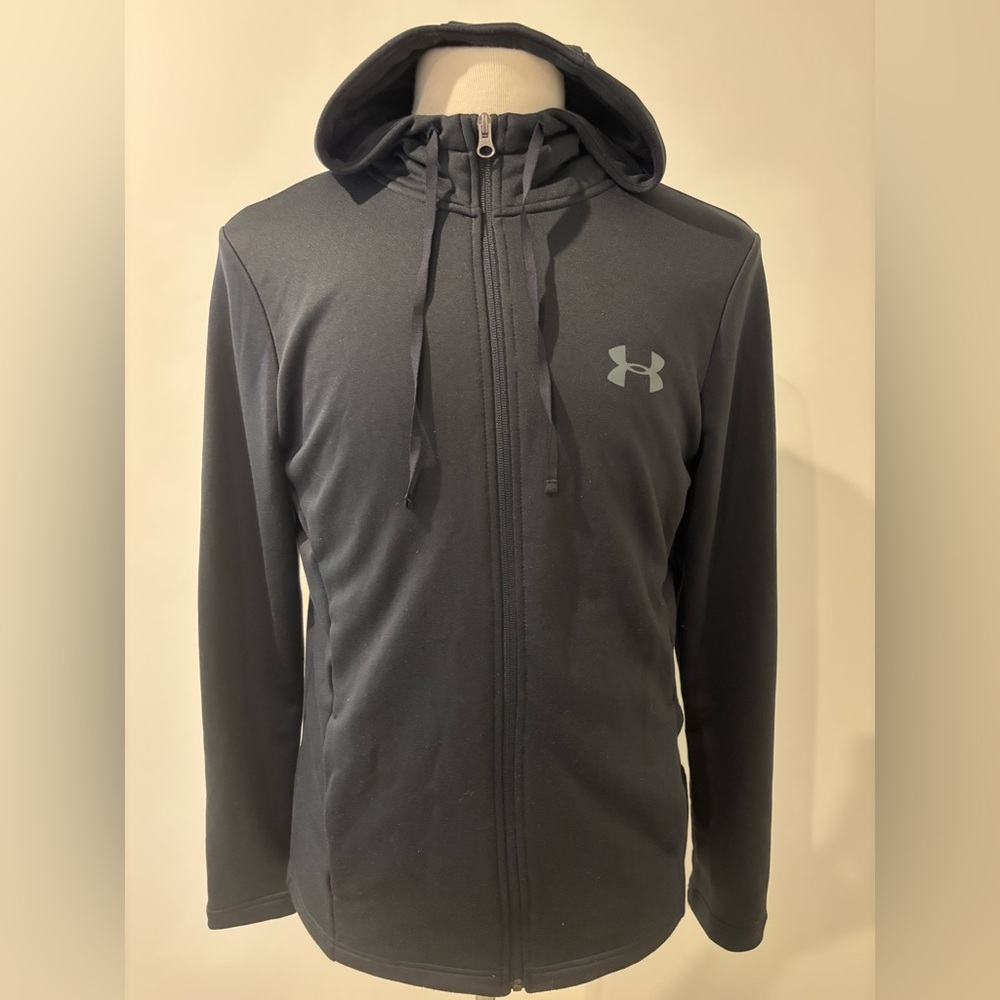 Under Armour Black Cold Gear Loose Zip Up Hoodie